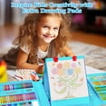 thumbnail image 4 of KINSPORY 290 Pack Drawing Set, Double-Side Trifold Art Easel, Gift for Beginners Artists Kids(Blue), 4 of 7