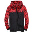 thumbnail image 1 of Innerwin Jacket Long Sleeve Mens Coat Fall Hoodie Lightweight Outwear Red L, 1 of 2