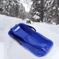 thumbnail image 3 of Heavy Duty Toboggan Sledding Kids Sledge Sleigh with Brake Pull Rope Hole, 3 of 8