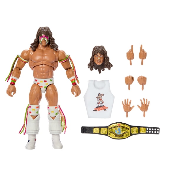 WWE Figurine articulée Ultimate Warrior 15 cm avec accessoires