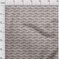 thumbnail image 2 of oneOone Georgette Viscose Fabric Fish Block Printed Fabric 1 Yard 42 Inch Wide, 2 of 4