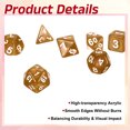 thumbnail image 3 of Polyhedral DND Dice Set, 7 Pcs DND Acrylic Dice for RPG Role Playing Table Games Tabletop Gaming Accessories, Pearl Pattern Neon Yellow, 3 of 6
