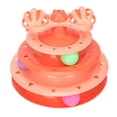 thumbnail image 3 of Cat Turntable Ball, 4 Levels Puzzle Interactive Top Reserved Hole Detachable Cat Toy Roller  For Indoor For Kittens Blue,Orange,Green, 3 of 8