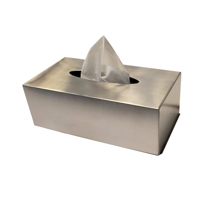 Support de Boîte à Mouchoirs en Acier Inoxydable, Couvercle de Distributeur de Mouchoirs pour le Visage