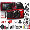 thumbnail image 1 of Olympus Tough TG-6 Waterproof Camera (Red) - Action Bundle - With 50 Piece Accessory Kit +  Extra Battery + Float Strap + Sandisk 64GB Ultra Memory Card + Padded Case + More, 1 of 4