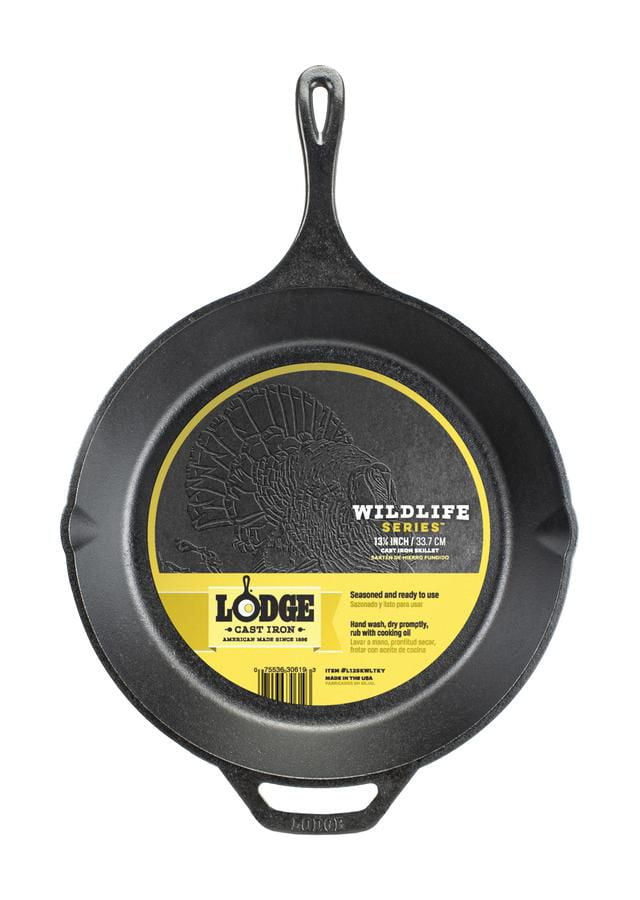 Lodge Wildlife Series™ 13.25 Inch Cast Iron Turkey Skillet