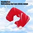 thumbnail image 4 of Neck Pillows for Travelcomfortable Travel Neck Pillow Pvc Flocked U Shaped Cushion for Aviation Outdoor Home Use Portable Inflatable Cervical Support Pillow with Soft Velour Cover, 4 of 6