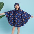 thumbnail image 2 of Children‘s Boys Girls Dinosaur Rainbow Printed Button Rain Jacket Hooded Windproof Raincoat, 2 of 4