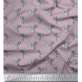 thumbnail image 1 of Soimoi Modal Satin Fabric Dalmatian Dog Print Sewing Fabric Yard 42 Inch Wide, 1 of 3