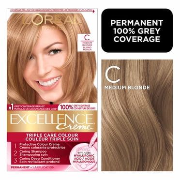 L'Oréal Paris Excellence Crème Hair Dye, Permanent Hair Color with Hyaluronic Acid
