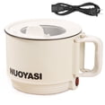 thumbnail image 1 of CNKOO Fznkrag Electric Hot Pot 1.9 Qt Ramen Cooker Portable Multi-Functional Lazy Pot for Cooking Pasta Egg Soup 450 W Electric Non-Stick Cooker with Over-Heating Protection for Dorm Offi, 1 of 10
