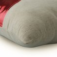 thumbnail image 2 of The HomeCentric Housse de Coussin pour Canapé, Coussins Décoratifs d'Accent Rouges, Lot de 2, 16x16 Pouces (40x40 cm) Housse de Coussin en Similicuir, Patchwork, Cuir Métallique, Jeté - Meilleure Moitié Rouge, 2 of 3