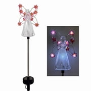Solar Powered Garden Lights – Outdoor Waterproof LED Pole Light for Patio, Villa, Pathway & Memorial Decoration