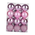 thumbnail image 2 of 24Pcs Christmas Balls Christmas Tree Hanging Balls for Wedding Party Holiday Pink, 2 of 8