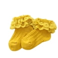 thumbnail image 1 of Baby Kids Girls Princess Short Socks Lace Ruffle Frilly Trim Cotton Ankle Socks, 1 of 6