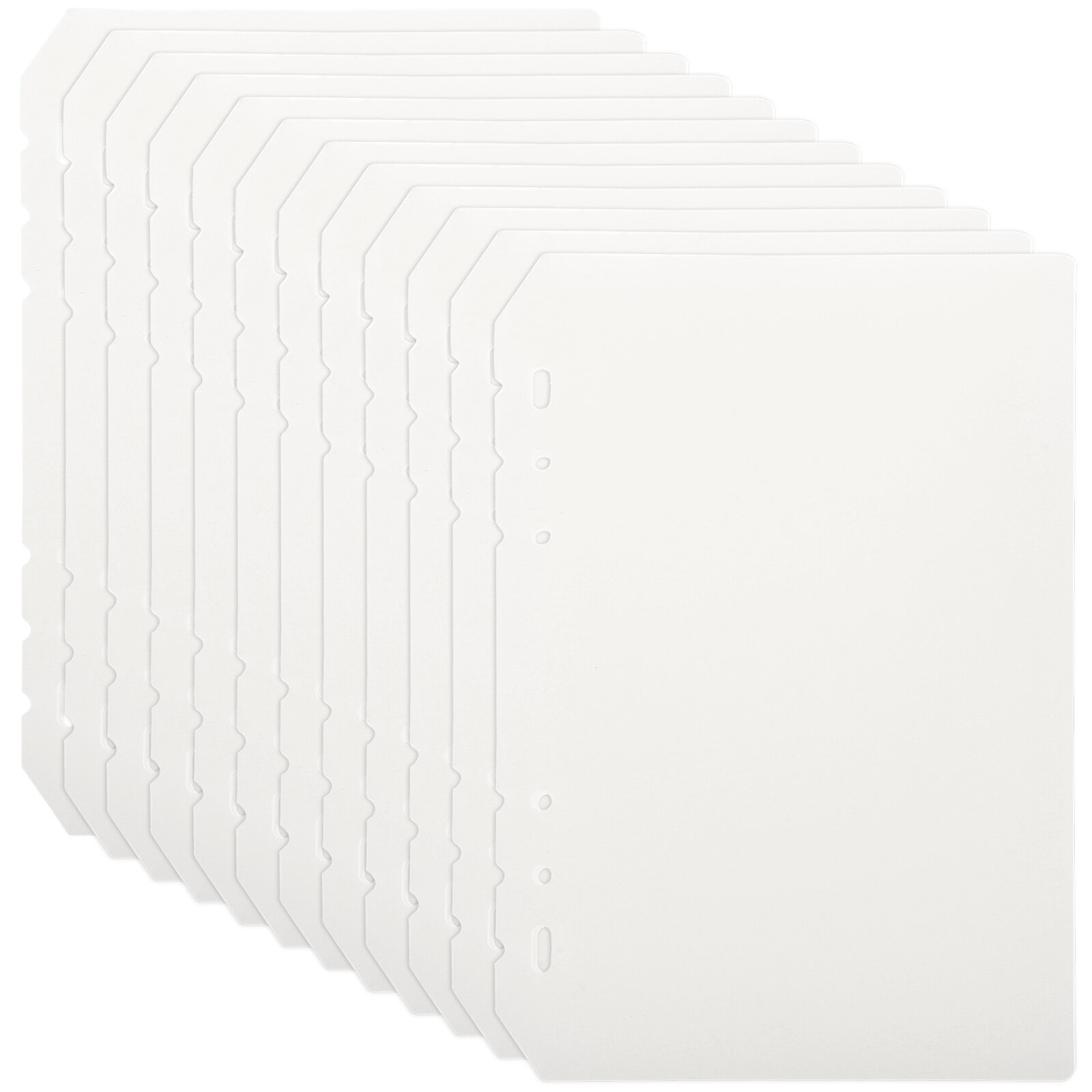 FRCOLOR dividers 12Pcs Binder Dividers 6-holes Loose-leaf Dividers Notebook Page Markers A5 Binder Dividers,8.46"X5.91"X0.04"