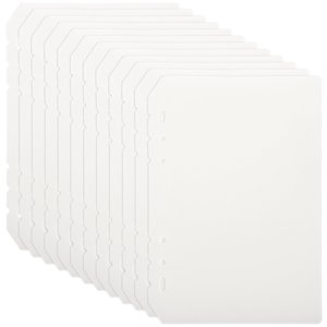 FRCOLOR diviseurs 12Pcs Diviseurs de briquets 6-holes Marqueurs de pages pour les feuillets mobiles A5 Diviseurs pour briques, 8,46"X5,91"X0,04"