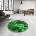 thumbnail image 4 of Ahgly Tapis Rectangulaire Lavable en Machine Intérieur Vert Émeraude Profond, 2 Pieds x 4 Pieds, 4 of 7