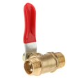 thumbnail image 3 of ZheElen Versatile Threaded Brass Ball Valve for Multiple Uses MM 12mm Red 1Set, 3 of 6