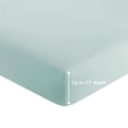 thumbnail image 2 of Marina Decoration 600 Thread Count Ultra Soft Deep Pocket Hotel Standard Solid Bedding Long Staple Percale Cotton All Season Sheet Set with Pillowcase, 2 of 7