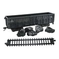 thumbnail image 2 of HILABEE 1:75 Train Accessories Model Ornament Home Decor Children Miniature Carriage Black Open Wagon, 2 of 9