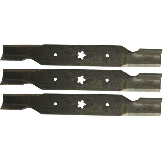3 Véritables Lames Husqvarna 532187256 à Levage Élevé pour Plateau de 54 Pouces