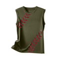 thumbnail image 5 of Birdeem Débardeur Ajusté à Imprimé Floral pour Femmes, Col Rond, Sans Manches, à Blocs, Tunique, T-Shirt, Hauts, 5 of 5