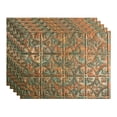 thumbnail image 1 of Fasade Traditional Style/Pattern 1 Vinyl 18in x 24in Backsplash Panel Copper Fantasy 5 Pack, 1 of 5