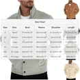 thumbnail image 3 of LNWUY Mens Corduroy Jacket Button Down Long Sleeve Shacket Casual Lapel Cargo Work Shirts Lightweight Textured Soft Tops Gray L, 3 of 6