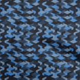 thumbnail image 1 of oneOone Velvet Medium Blue Fabric Abstracts Craft Projects Decor Fabric Printed By The Yard 58 Inch Wide, 1 of 4
