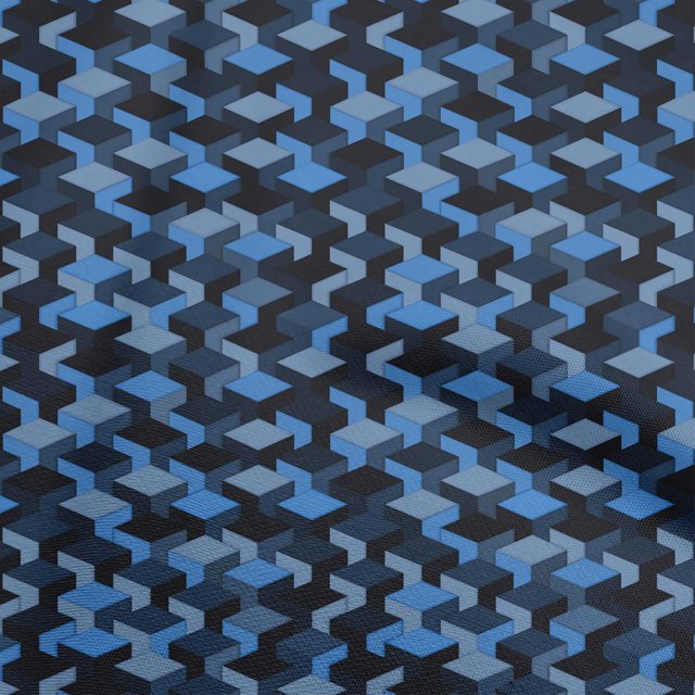 oneOone Velvet Medium Blue Fabric Abstracts Craft Projects Decor Fabric Printed By The Yard 58 Inch Wide
