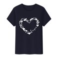 thumbnail image 4 of T-Shirts de la Saint-Valentin pour Femmes, T-Shirts Graphiques Cœur d'Amour, T-Shirts Graphiques Mignons pour Adolescentes, T-Shirts Décontractés Imprimés pour la Saint-Valentin, T-Shirt Col Rond Imprimé, Chandail pour Femmes, 4 of 8