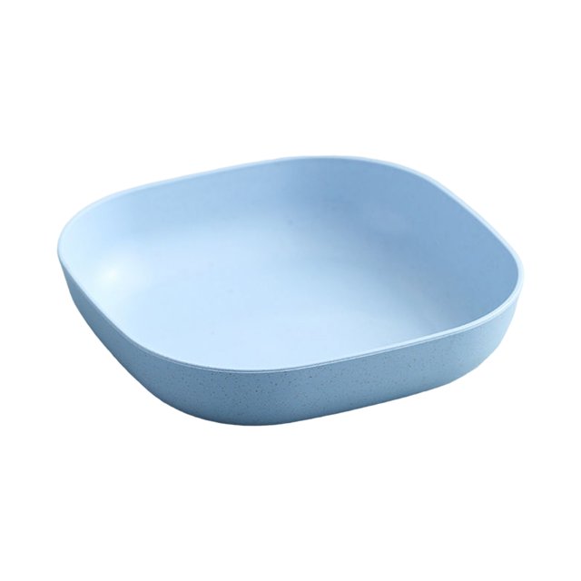 Ramiter Bol Carré Paille de Blé Bol à Spaghetti Bol Léger Fête Collation Soupe Dessert Riz Assiette Chemin de Table Ensemble