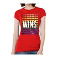 thumbnail image 1 of T-Shirt à Manches Courtes Love Wins pour Femmes - Rouge - Grand, 1 of 1