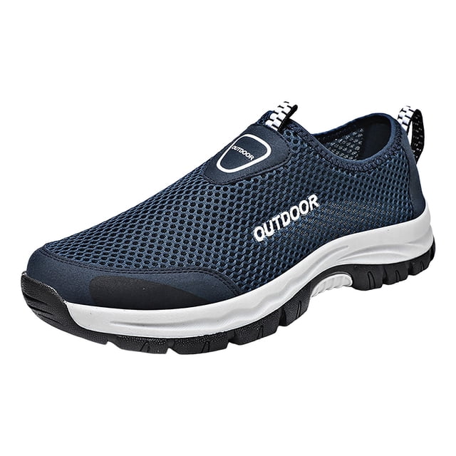 Fsqjgq Chaussures de Course Extérieures pour Hommes en Maille à Enfiler Espadrilles Décontractées Chaussures de Travail Chaussures pour Hommes Espadrilles de Gym