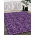 thumbnail image 3 of Ahgly Tapis d'Intérieur Lavable en Machine Carré Transitionnel Iris Violet, 5 Pieds Carré, 3 of 7