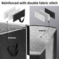 thumbnail image 3 of ZASCHMOY Under Bed Storage Containers, Foldable Underbed Storage Bags  with Transparent Window, for Blankets, Towels, Comforter, Sweaters, Pillows, 40 X 20 X 6 Inches,, 3 of 7