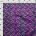 thumbnail image 2 of oneOone Viscose Chiffon Fabric Leaves & Floral Block Decor Fabric Printed BTY 42 Inch Wide, 2 of 4