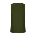 thumbnail image 4 of Yuzhih Camisole pour Femmes Été Col Rond T-Shirts Tendance Sans Manches T-Shirt Basique Tunique à Plis devant Vêtements Mode 2025, 4 of 6