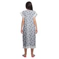 thumbnail image 4 of Moomaya Chemise de Nuit à Manches Courtes pour Femmes, en Coton Imprimé, 4 of 6