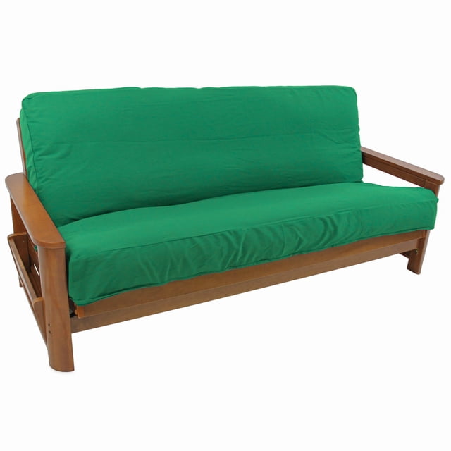 Housse de Futon Pleine en Sergé Uni de 8 à 9 Po - Émeraude