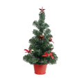 thumbnail image 3 of 16inch Artificiel Arbre de Table Décoratif pour les Fournitures de Fête Table de Vacances Rouge, 3 of 8