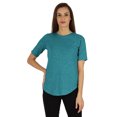 thumbnail image 1 of Inkmeso Coupe Régulière Col Rond Uni pour Femmes Manches Courtes Décontractées Tee-Shirt Doux, 1 of 6