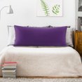 thumbnail image 2 of PiccoCasa 100% Cotton Body Pillowcases Soft Zipper Closure Grape 20"x54", 2 of 7