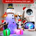 thumbnail image 4 of LOOKFLY 8 ft Giant Christmas Snowman Inflatable Outdoor Decoration with Build-in Multicolor LEDs, Blow Up Inflatables for Xmas Party Garden Patio Lawn, 4 of 8