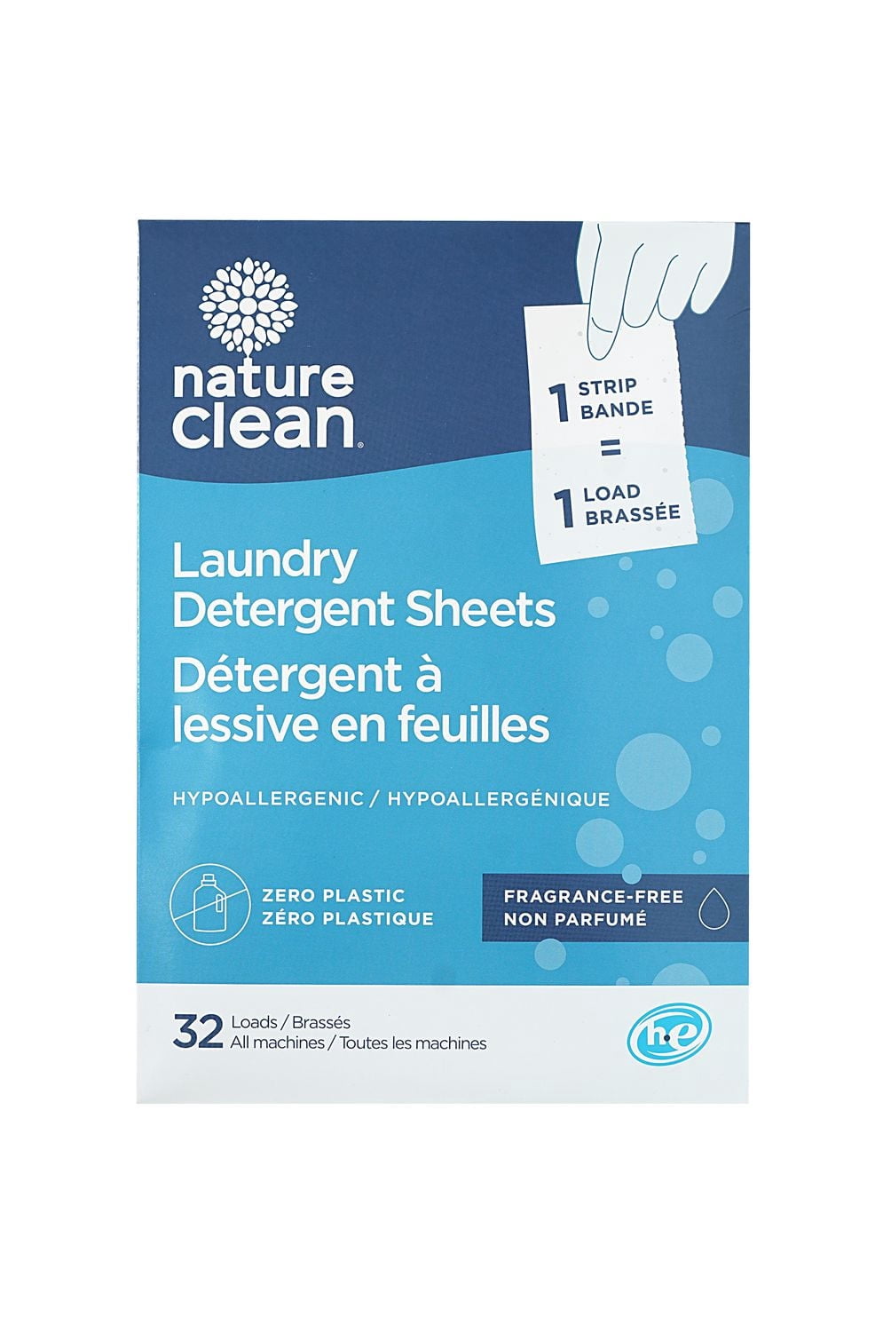 Nature Clean Laundry Sheets - Fragrance Free, 32 Count