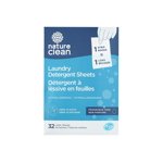 Nature Clean Laundry Sheets - Fragrance Free, 32 Count