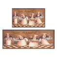 thumbnail image 1 of Coffee Vintage Chef Kitchen Pattern Kitchen Mats for Floor Set Of 2,Kitchen Rugs Mats with Dirty Resistance,washable,non Skid,kitchen Mats 17.7x24+17.7x48inch, 1 of 7