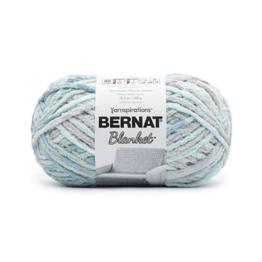 Bernat® Blanket™ #6 Super Bulky Polyester Yarn, South Seas 10.5oz/300g, 220 Yards
