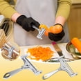 thumbnail image 1 of sdhkgrrt under $5 2Pcs Cheese Slicer Cutter, Adjustable Cheese Slicer,Butter Cheese Shaver Tool,Kitchen Gadget Cheese Scraper,Thickness Adaptable Cheese Cutter,Stainless Steel Cheese Grater, 1 of 9